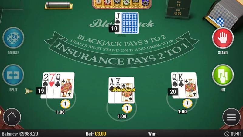 Mẹo chơi Blackjack V9bet dễ thắng cho người mới